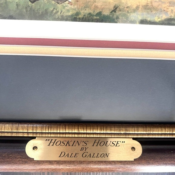 DALE GALLON Framed Art Piece HOSKINS HOUSE - Picture 2 of 4